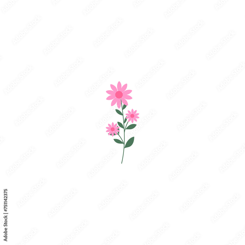 vector element pink flower floral and fauna day pink vector element pink flower floral and fauna day pink