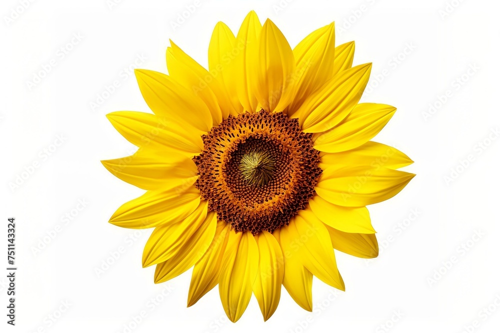 Fototapeta premium Sun Flower isolated white background.