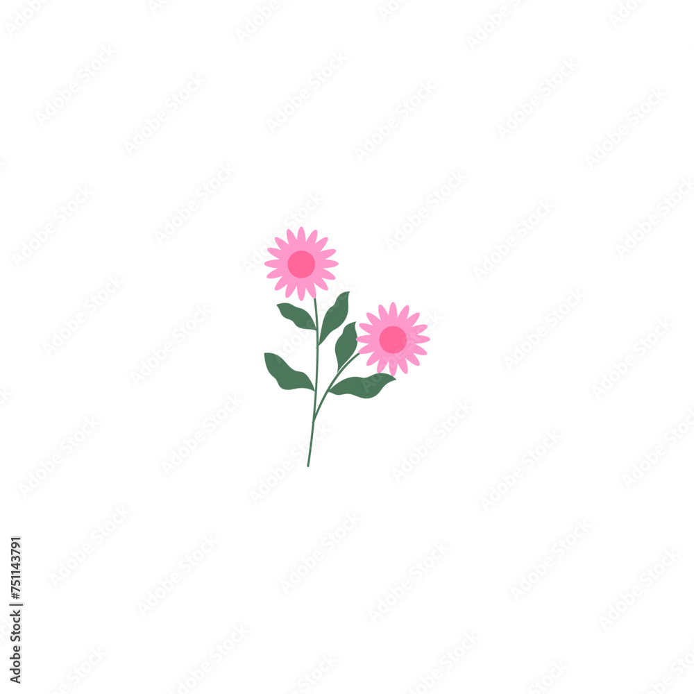 vector element pink flower floral and fauna day pink vector element pink flower floral and fauna day pink