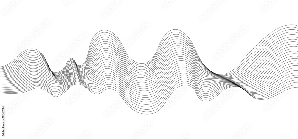 Wavy vector line abstract, business curve lines, graphic element isolated on white background vector illustration Wavy vector line abstract, business curve lines, graphic element isolated on white background vector illustration