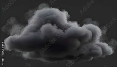Realistic darkness steam carbon clouds cutout transparent backgrounds 3d render png © QasimAli
