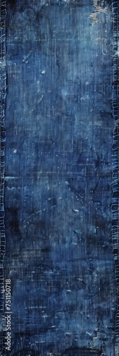 Background Texture Pattern in the Style of Dark Colored Denim Grunge - A rugged, worn look with frayed edges and faded colors created with Generative AI Technology