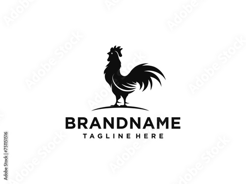 Amazing rooster logo design vector. rooster chicken logo design