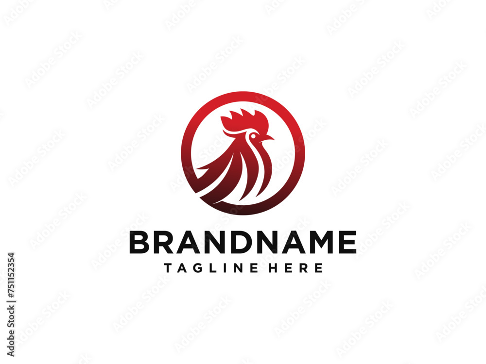 Rooster Chicken Head Logo Designs.Vector Illustration Rooster Chicken Head Logo Designs.Vector Illustration