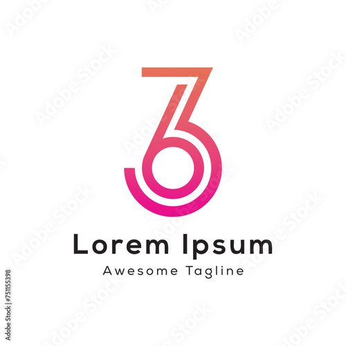 number 36 logo icon