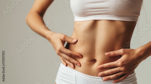 Women's physique care, ideal proportions, slim and slender, beautiful small waist, robust health, weight loss products, and dietary supplements.