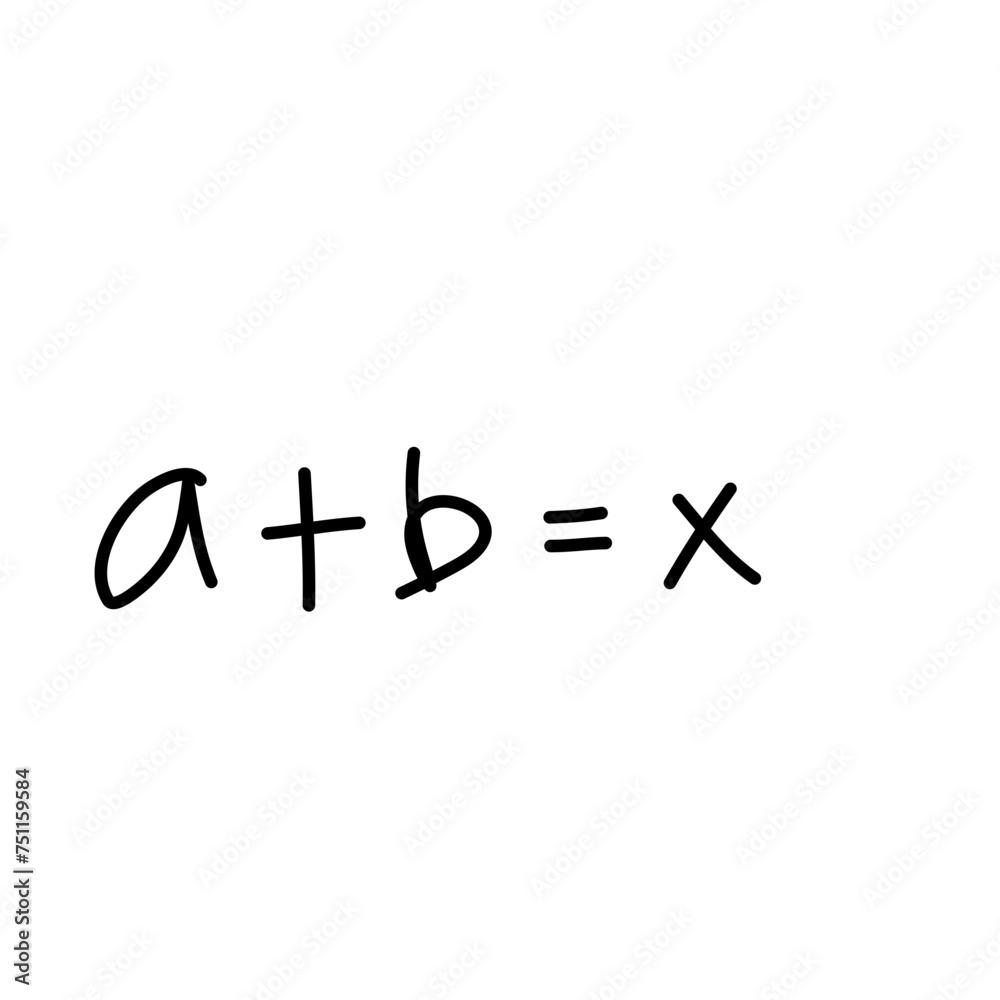 Mathematical Formula Doodle Mathematical Formula Doodle