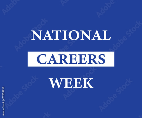 National careers week awareness [vector illustration]