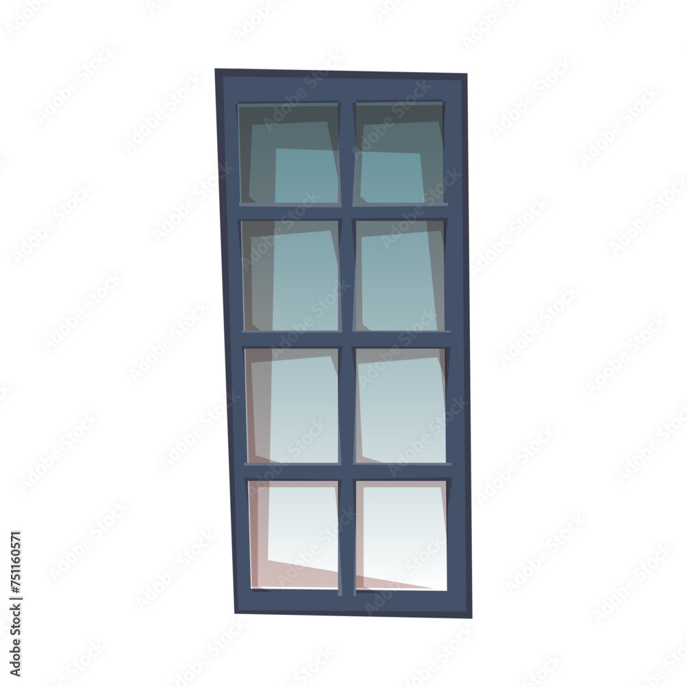 Window With Window Frame Vector Illustration Window With Window Frame Vector Illustration