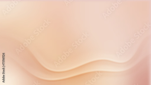 Nude gradient. Pastel nude background with soft wave, modern vector gradient design.