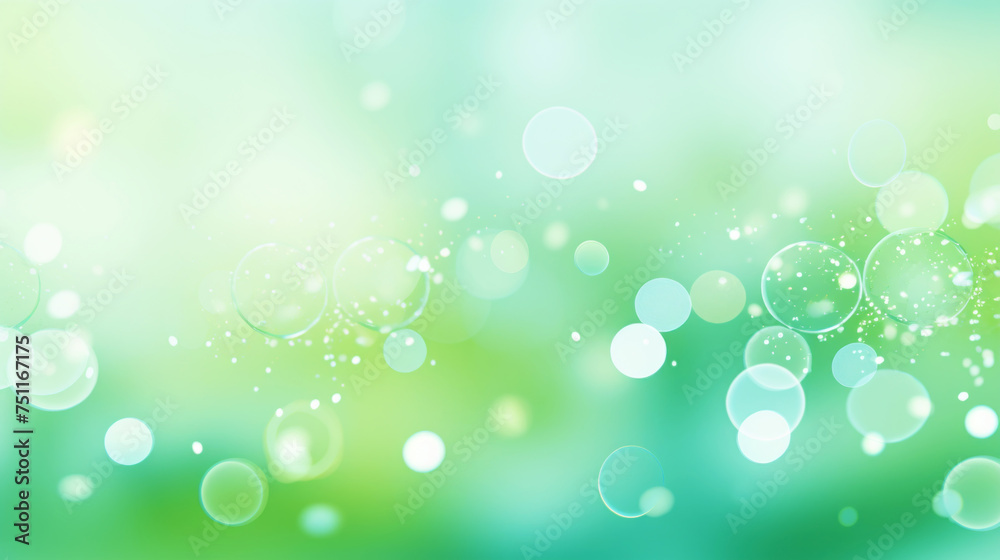 Abstract light green background image with soft bokeh. Generative AI Abstract light green background image with soft bokeh. Generative AI