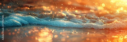 Abstract Blur Bokeh Light On Sea, HD, Background Wallpaper, Desktop Wallpaper