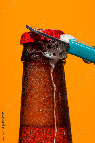 Beer Bottle Opening with a Bottle Opener