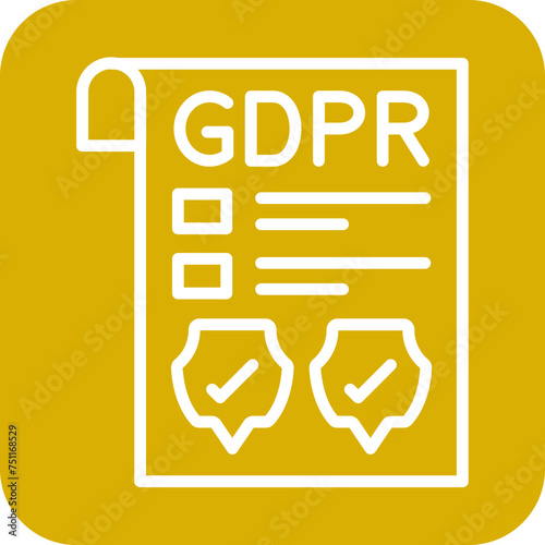 Gdpr Policy Icon Style