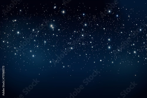 Starry Night Inspiration in a Dark Blue Background with Dots that Twinkle Like Distant Constellations  Generative AI