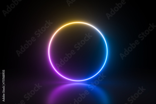 neon round photo