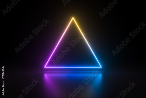 neon triangle photo