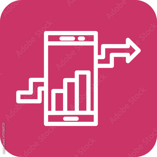 Mobile Analytics Icon Style