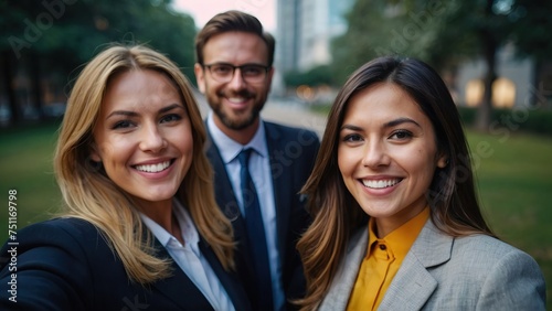 Wallpaper Mural Group of lawyer selfie in office Torontodigital.ca