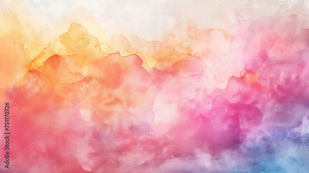 Abstract watercolor strokes blending seamlessly to create an artistic kitchen backdrop