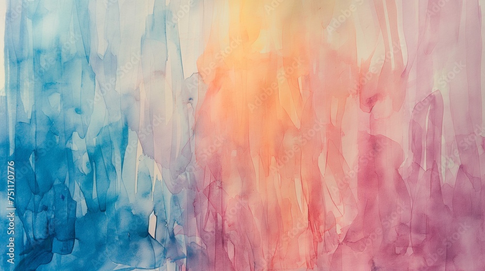 Abstract watercolor strokes blending seamlessly to create an artistic kitchen backdrop