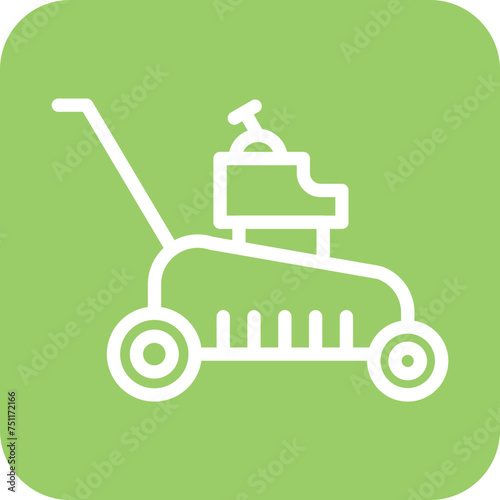 Lawn Mower Icon Style