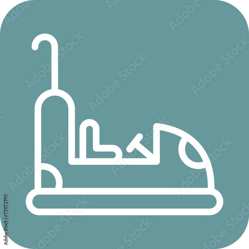 Bumper Cars Icon Style