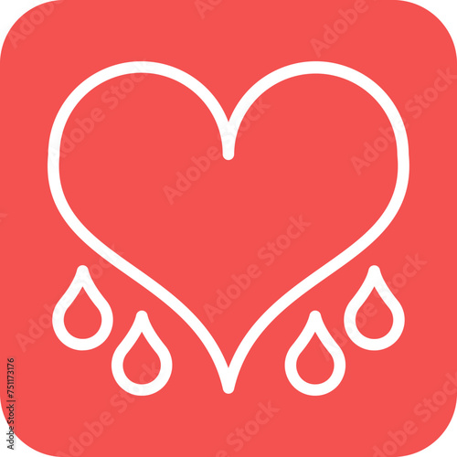 Bleeding Heart Icon Style