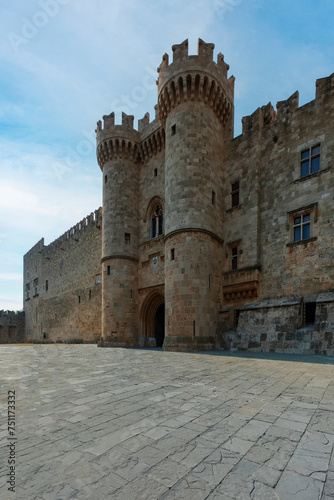 The city of Rhodes, the island of Rhodes, Greece, part of the Palace of the Grand Masters. This powerful castle was the seat of the Order of St. John, who conquered Rhodes in 1309  © janmiko