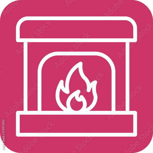 Fireplace Icon Style
