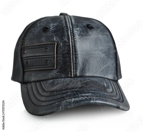 black Baseball cap isolated