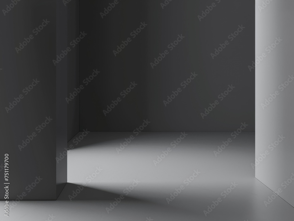 Obraz premium gray empty space studio 