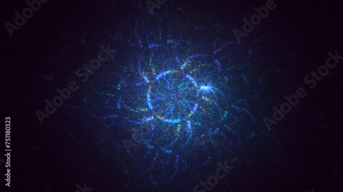 3D manual rendering abstract circle light background. Its not AI Generatd illustration.