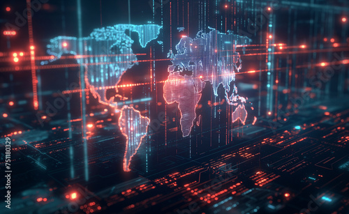 Cyberspace Nexus  Global Data Exchange Across World Maps. Global Data Exchange  Mapping the Cyber Communication Infrastructure.