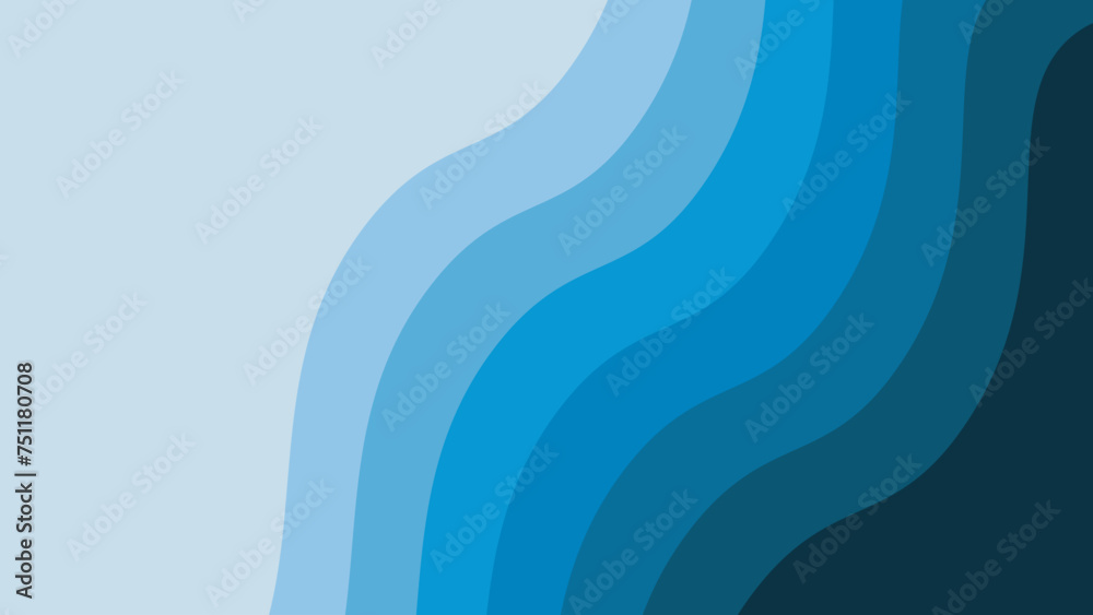 Blue paper cut abstract background vector image for backdrop or presentation Blue paper cut abstract background vector image for backdrop or presentation