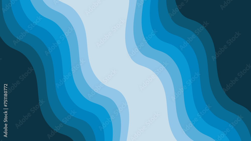 Blue paper cut abstract background vector image for backdrop or presentation Blue paper cut abstract background vector image for backdrop or presentation