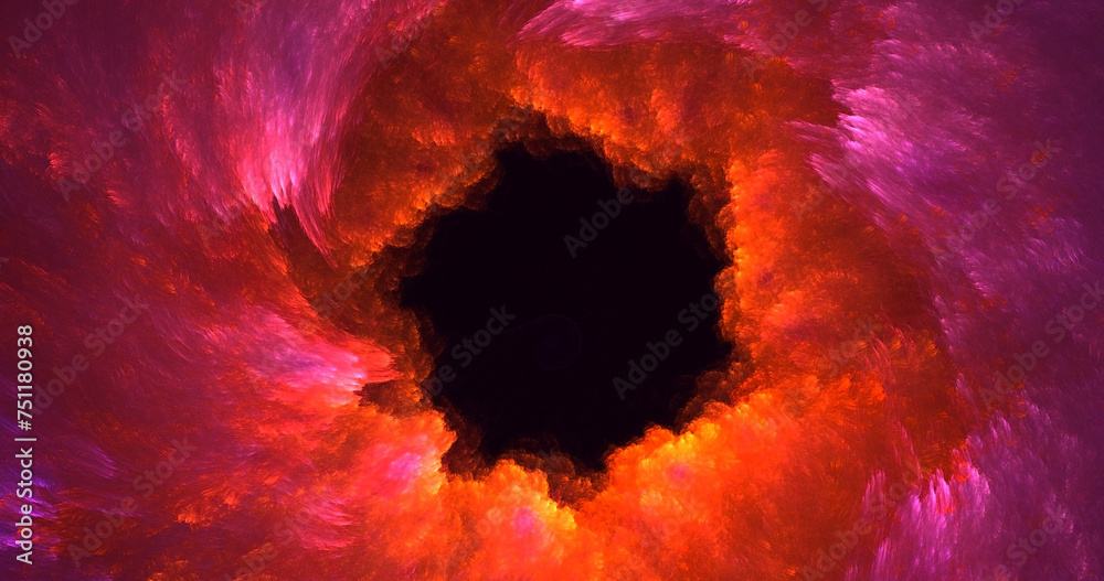 3D manual rendering abstract round hole light background. Its not AI Generatd illustration. - obrazy, fototapety, plakaty 