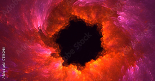3D manual rendering abstract round hole light background. Its not AI Generatd illustration. photo