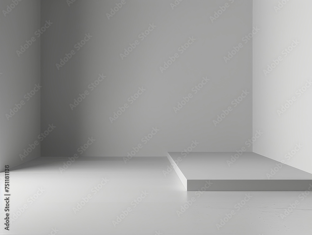 Obraz premium gray empty space studio 