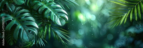 Blur Beautiful Nature Green Palm Leaf, HD, Background Wallpaper, Desktop Wallpaper © Moon Art Pic