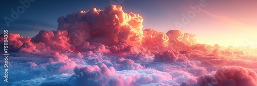 Blurred Colorful Natural Sky Clouds, HD, Background Wallpaper, Desktop Wallpaper
