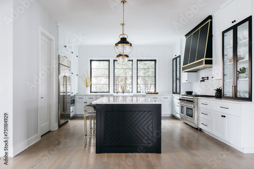 Black and White Kitchen