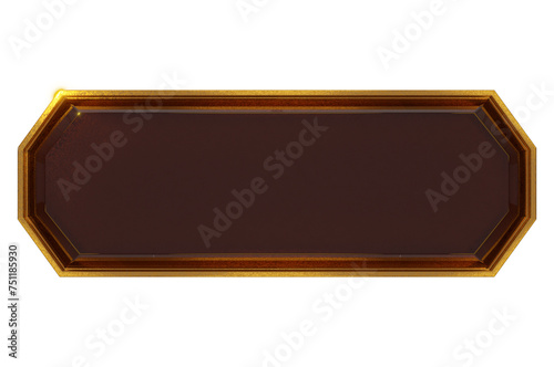 Obraz na płótnie 3D RENER Game buttons from gems and gold frames. Ui interface elements,