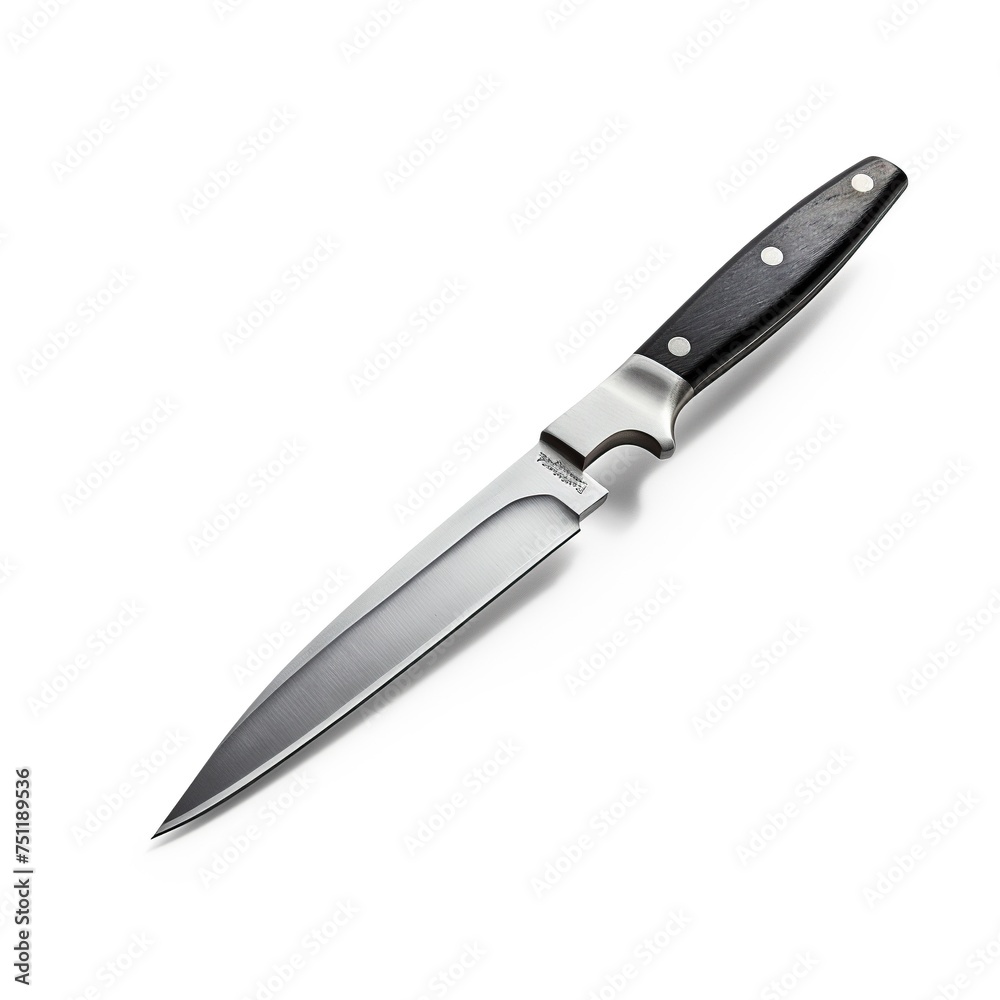 A knife white background