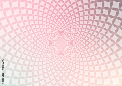 Pink square geometric vortex pattern light background