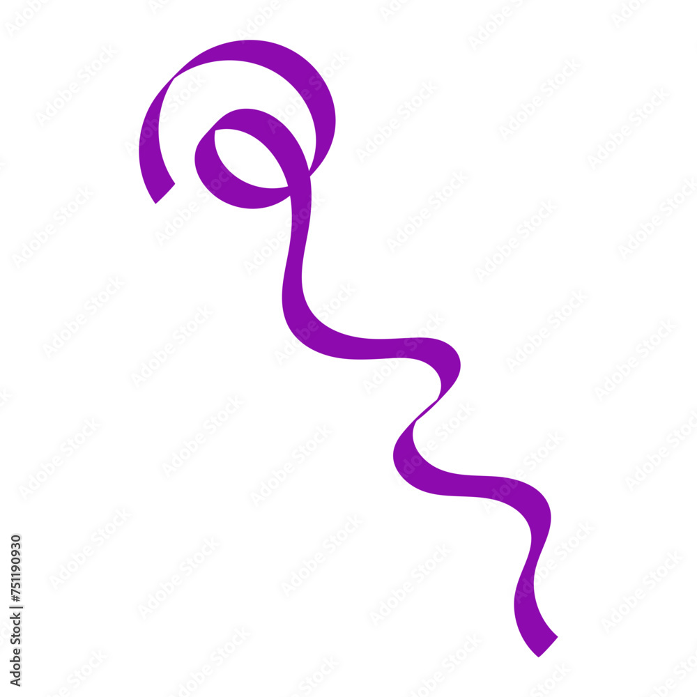 Fototapeta premium Curly Ribbon Element