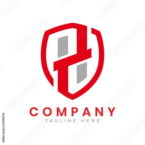 H hh letter design logo logotype icon concept with serif font and classic elegant style look vector illustration.