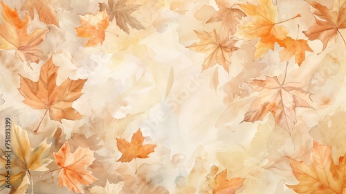 Fall Fashion Leaves and Autumnal Hues Generative AI