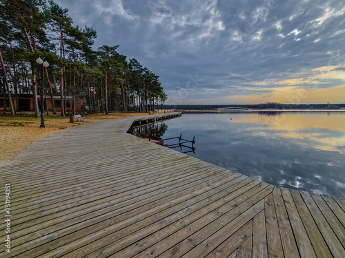 Reservoir in Sielpia Wielka, Poland. photo