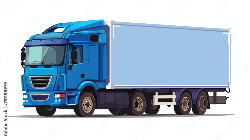 Truck vector icon isolated on white background.